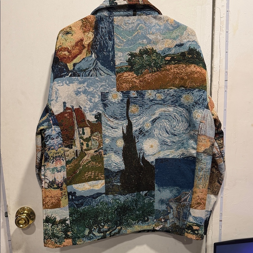 Van Gogh Patchwork Men's Jacket - image 2